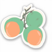 Sticker Quenepas Espagnol Limes Fruit Main tiré (Recto)