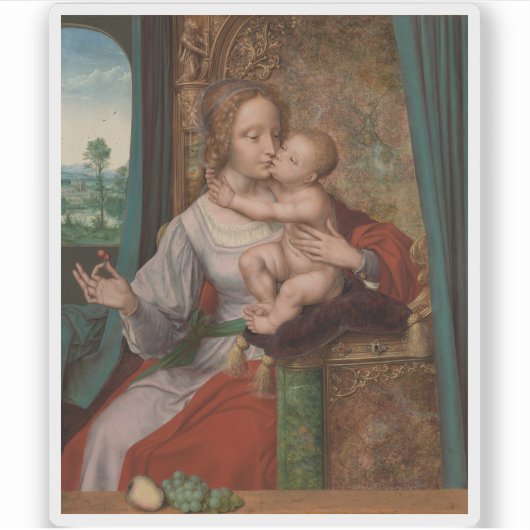 Sticker Quentin Metsys - Madonna des Cerises (Devant)
