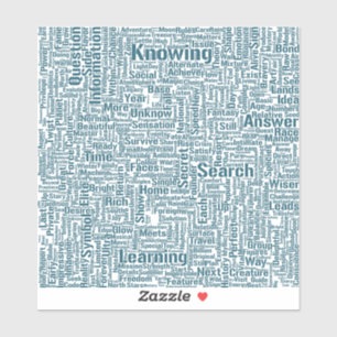 Sticker Question Apprendre Nuage MotssTexte Motif Message