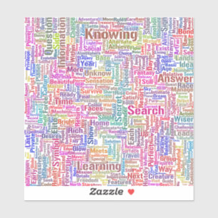 Sticker Question Apprendre Nuage MotssTexte Motif Message