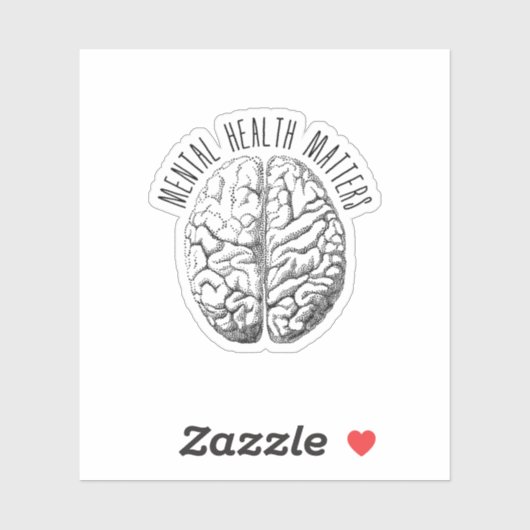 Sticker Questions de santé mentale (Feuille)