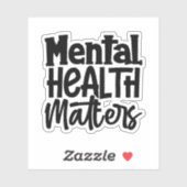 Sticker Questions de santé mentale (Feuille)