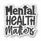 Sticker Questions de santé mentale (Devant)