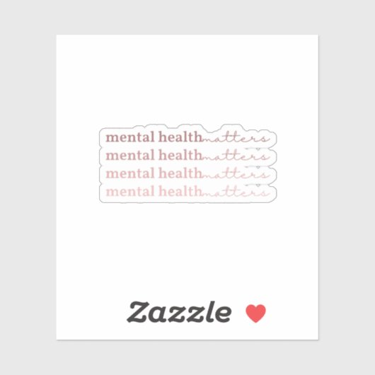 Sticker Questions de santé mentale | Citation IV Rosa Clar (Feuille)