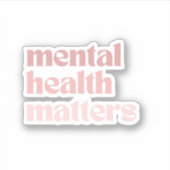 Sticker Questions de santé mentale | Citation rétro Rosa C (Devant)