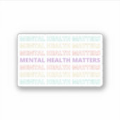 Sticker Questions de santé mentale | Citation Sans VII Pea (Devant)