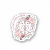 Sticker Questions de santé mentale | Côté Rosa Mind | Esth (Devant)