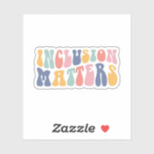 Sticker Questions d'inclusion | SENSIBILISATION SUR L'AUTI (Feuille)