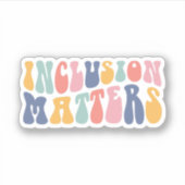Sticker Questions d'inclusion | SENSIBILISATION SUR L'AUTI (Devant)