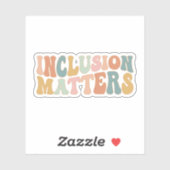 Sticker Questions d'inclusion | SENSIBILISATION SUR L'AUTI (Feuille)