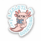 Sticker Questions sur l'Axolotl (Recto)