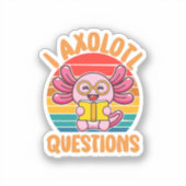 Sticker Questions sur les axolotls (Recto)