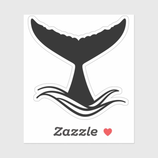 Sticker Queue de baleine (Feuille)