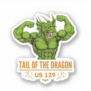 Sticker Queue de Dragon Deals Gap road trip à moto
