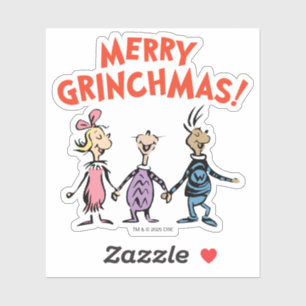 Sticker Qui se tient par la main Joyeux Grinchmas