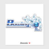 Sticker Quilles et boule de bowling (Feuille)