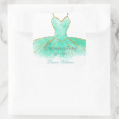 Sticker Quinceanera pour Parties scintillant Turqu (Sac)