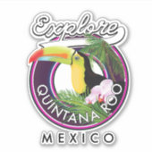 Sticker Quintana Roo holbox plage mexico. (Devant)