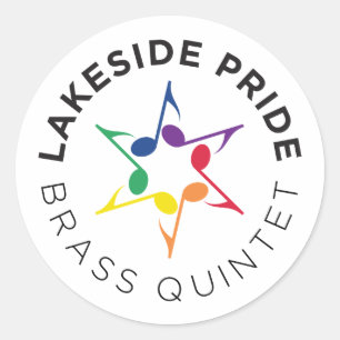 Sticker quintette en laiton