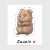 Sticker Quokka mignon (Feuille)