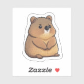 Sticker Quokka mignon (Feuille)