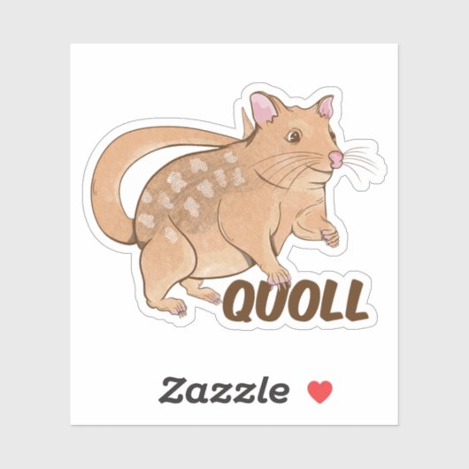 Sticker Quoll Australian Marsupial (Feuille)