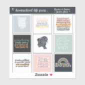 Sticker Quotes Inspirants de l'école d'accueil Blocs Feuil (Feuille)