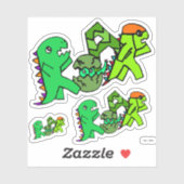 Sticker R-O-A-R Dinosaur Word Art (Feuille)