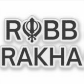 Sticker Rabb Rakha Punjabi Sikh (Devant)