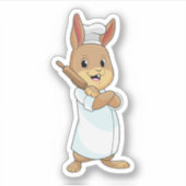 Sticker Rabbit comme boulon avec broche (Devant)