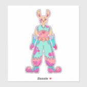 Sticker Rabbit d'été (Feuille)