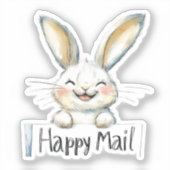 Sticker Rabbit, Happy Mail, (Recto)