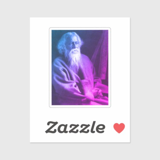 Sticker Rabindranath Tagore (Feuille)