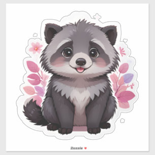 Sticker Raccoon à la farce