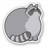 Sticker Raccoon CHONK (Devant)