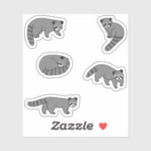 Sticker Raccoons (Feuille)