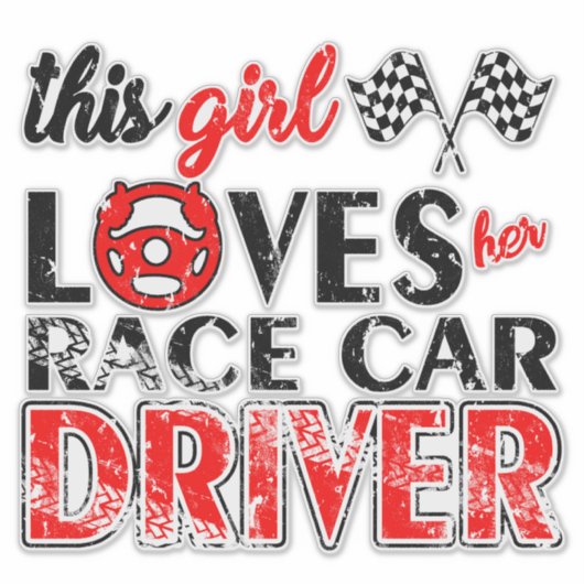 Sticker Race Car (Devant)