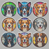 Sticker Races de chiens (Devant)