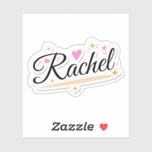 Sticker Rachel nom joli design