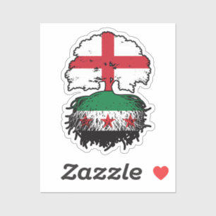 Sticker Racines & Couronne : arbre Angleterre-Syrie