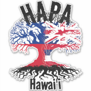 STICKER RACINES HAPA SAMOA HAWAII