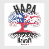 STICKER RACINES HAPA SAMOA HAWAII (Feuille)