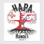 STICKER RACINES HAPA TONGA HAWAII (Feuille)