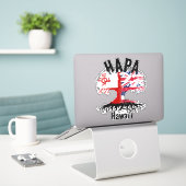 STICKER RACINES HAPA TONGA HAWAII (Ordinateur portable sur le bureau)