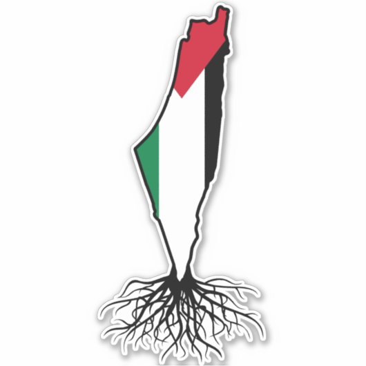 Sticker racines palestiniennes (Devant)