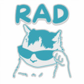 Sticker rad cat (Devant)