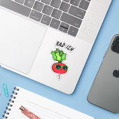 Sticker Rad-ish Funny Vegetable Radish Pun (Ordinateur portable avec iPhone)