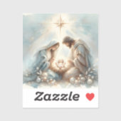 Sticker Radiant Holy Family Nativity Scene (Feuille)