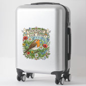 Sticker Radicalisé par l'esthétique de la décence élémenta (Sur valise)