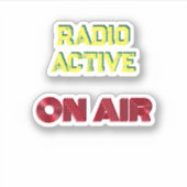 Sticker Radio Actif / En vol (Devant)